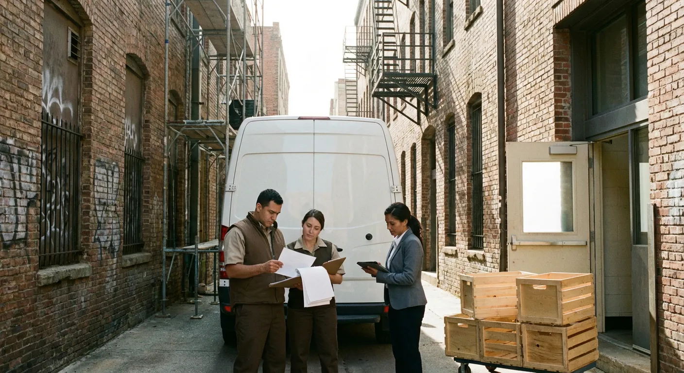 Richardson alley delivery access and clearance check