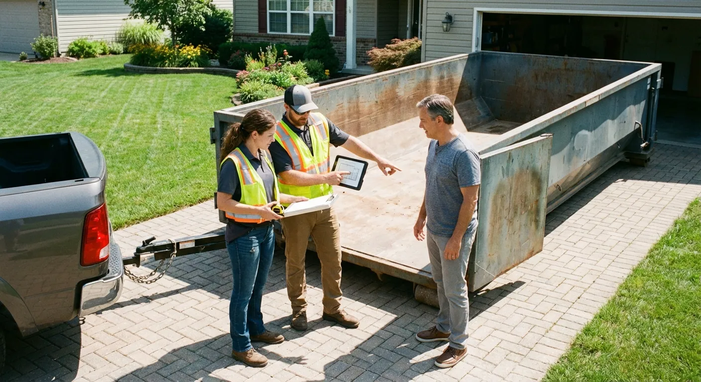 10 Yard Dumpster Rental Process in Richardson, TX