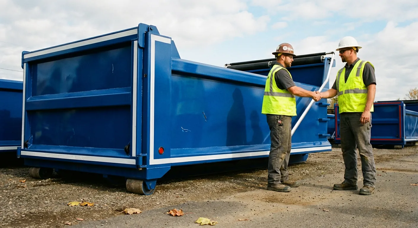 Roll-off dumpster rental services in Downtown Richardson