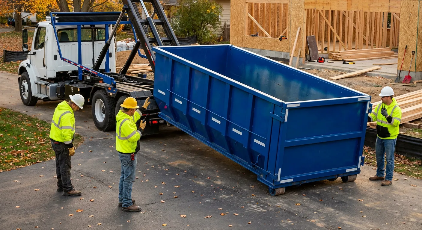 Construction dumpster delivery and waste management in Richardson, TX