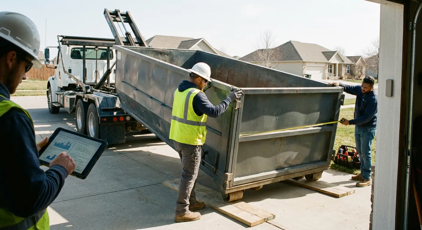 Roll-off dumpster dimensions and capacity guide in Richardson, TX