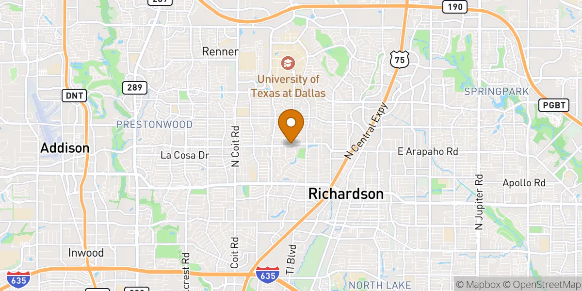  neighborhood map in Richardson, TX