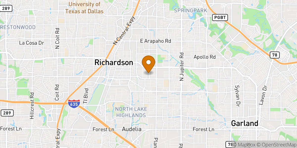  neighborhood map in Richardson, TX