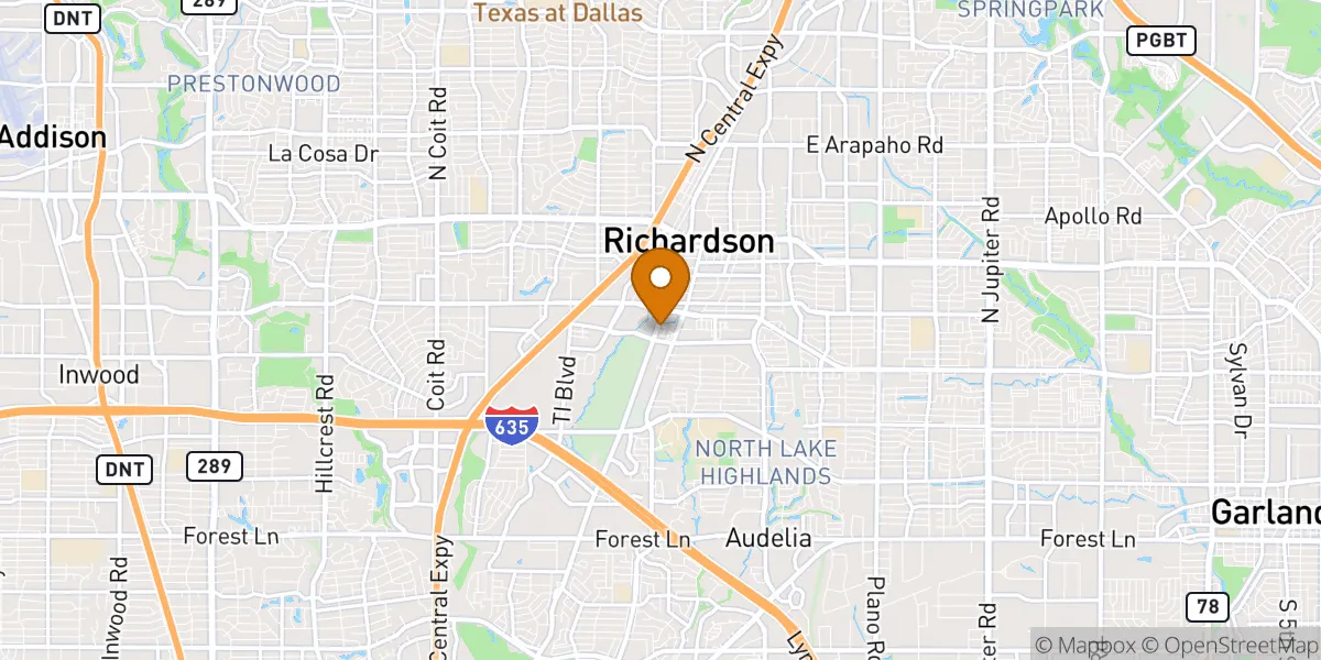  neighborhood map in Richardson, TX