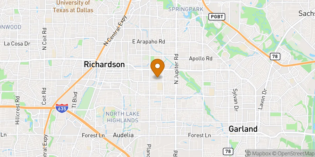  neighborhood map in Richardson, TX
