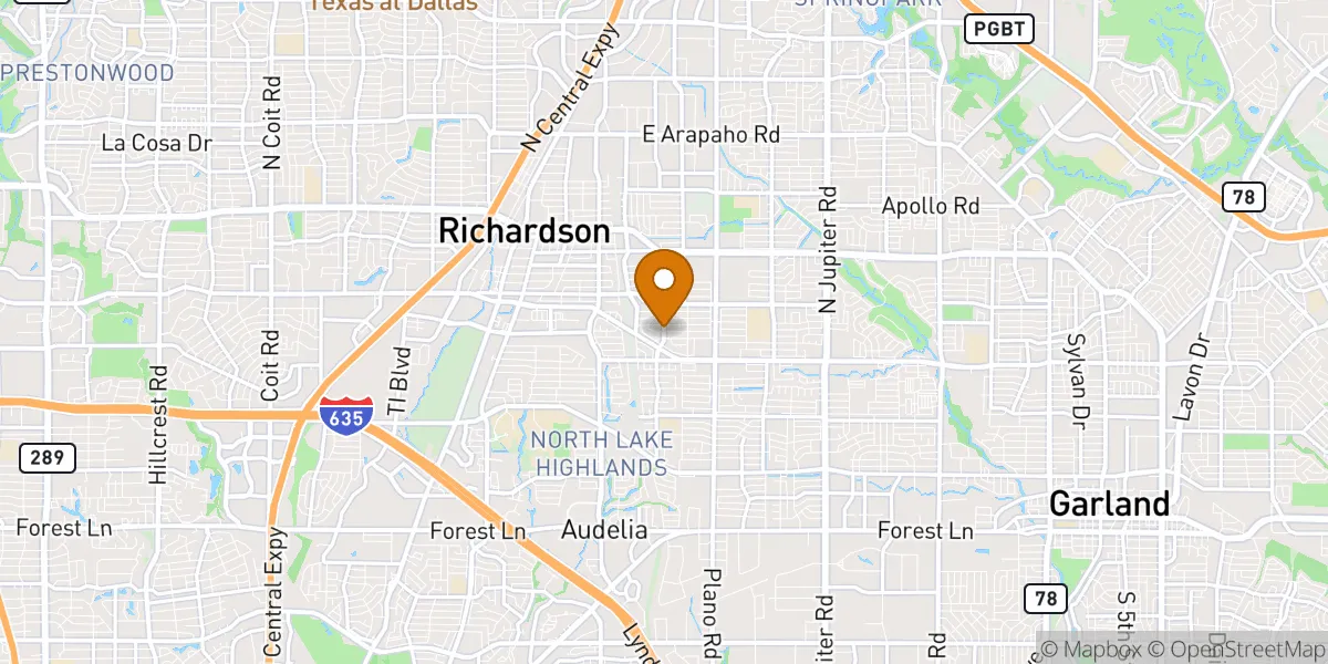  neighborhood map in Richardson, TX