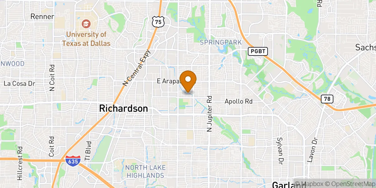  neighborhood map in Richardson, TX
