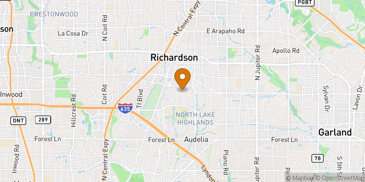  neighborhood map in Richardson, TX