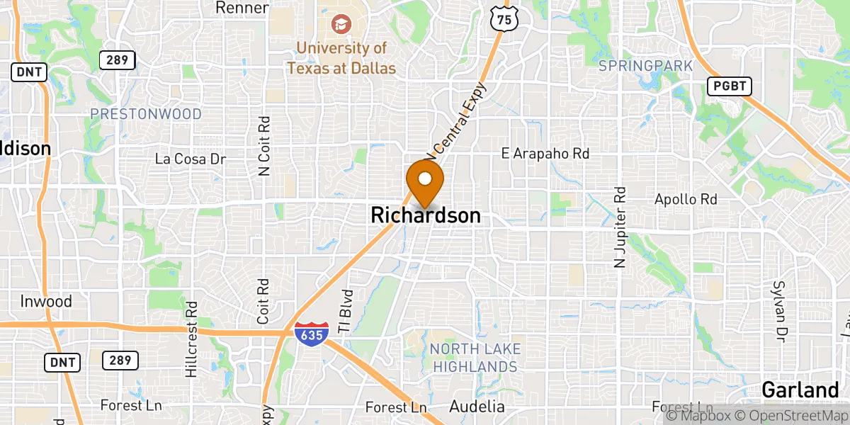  neighborhood map in Richardson, TX