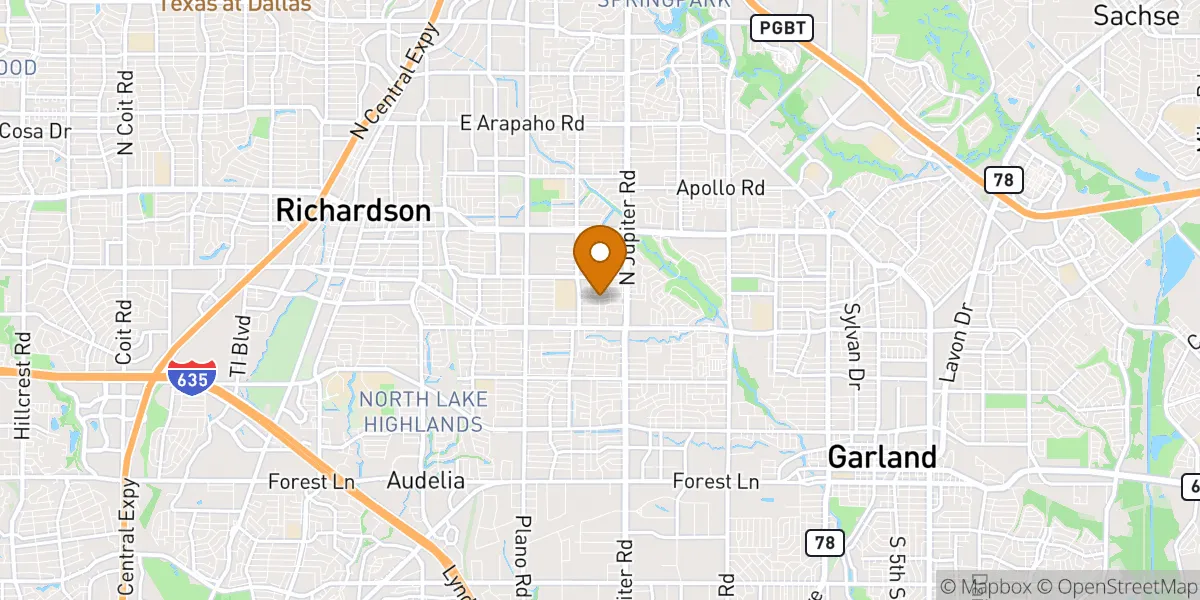 j neighborhood map in Richardson, TX